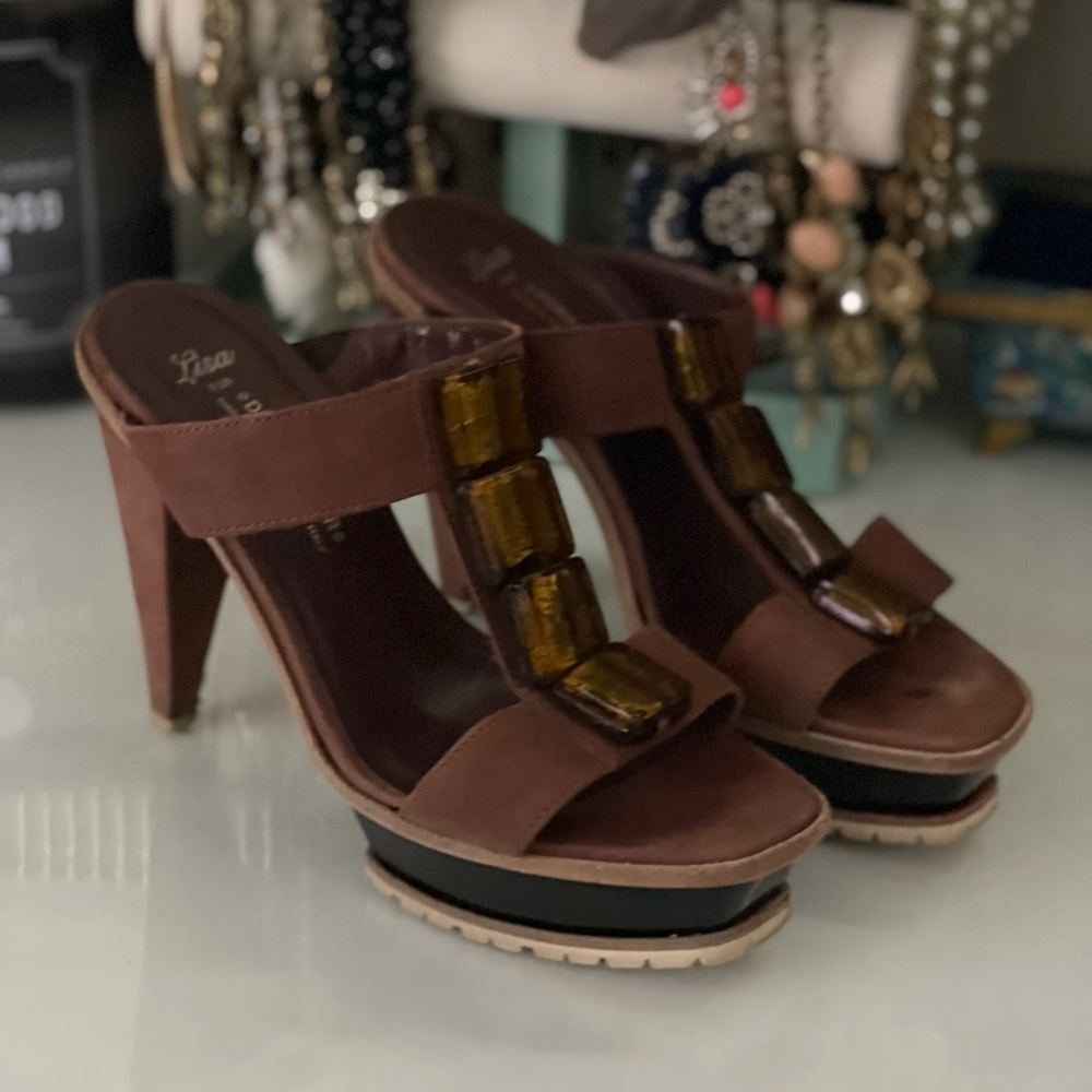 Lisa For Donald J Pliner Nubuck Slides - image 2